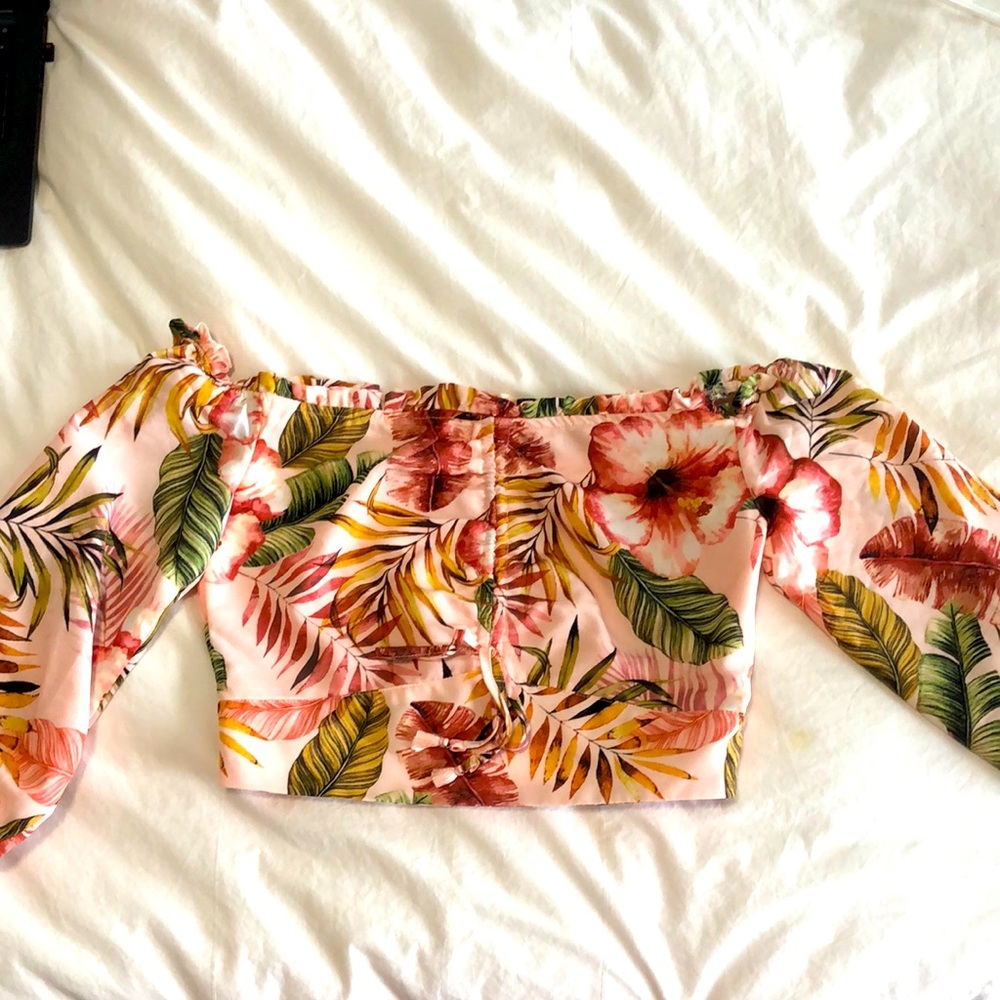 Lulus floral crop top